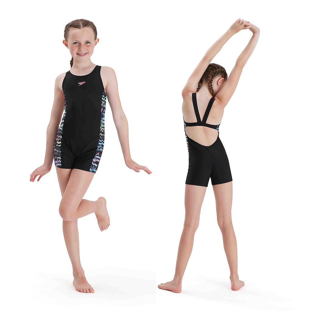Speedo Endurance Printed Leaderback Legsuit Teen