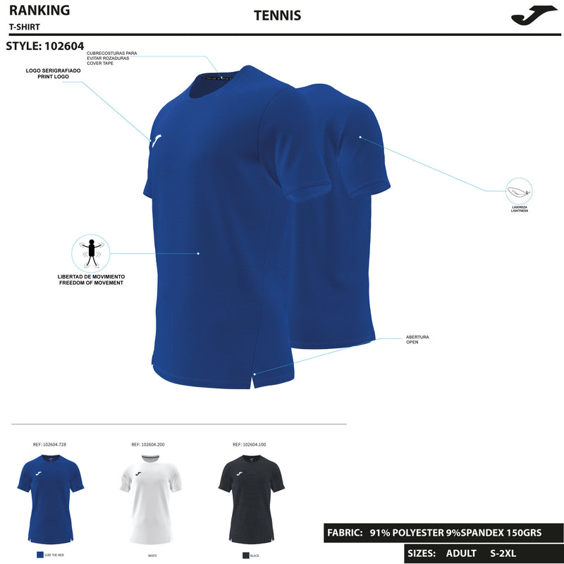 Joma C Ranking Short Sleeve T-shirt - Adult - Man