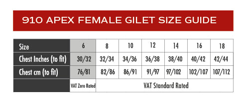 Chadwick Apex Pro Female Gilet