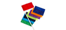 4 Corner Flags Personalised plus poles