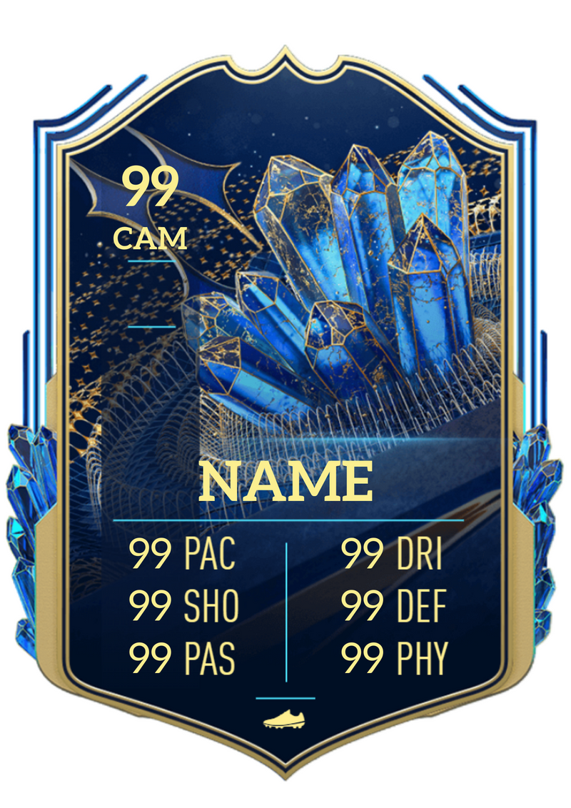 Football Shield Aluminium card