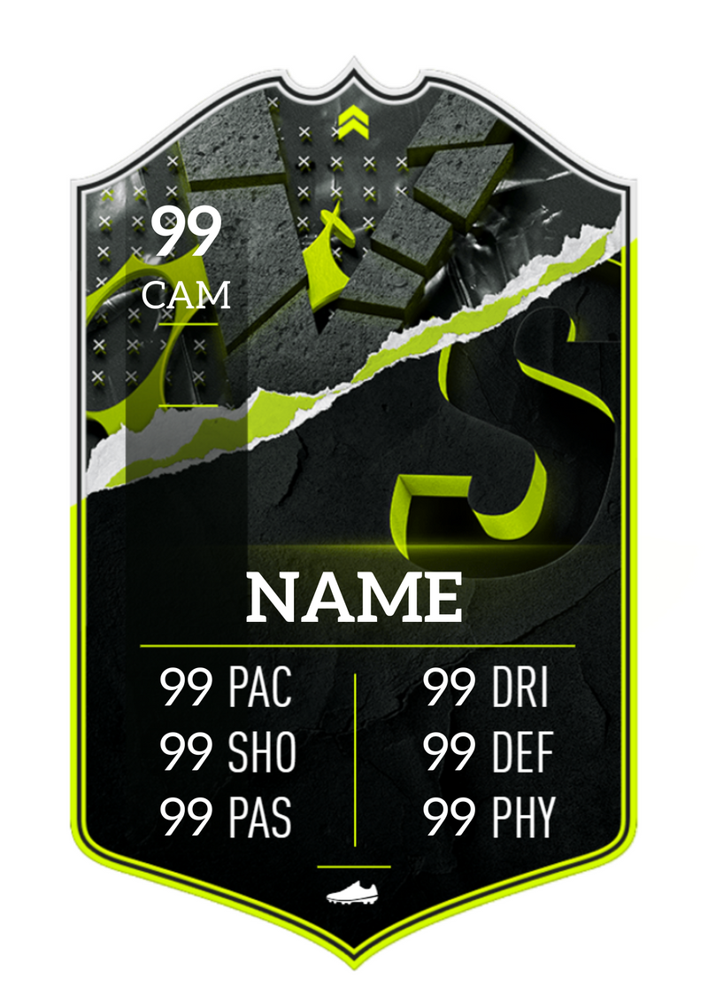 Football Shield Aluminium card
