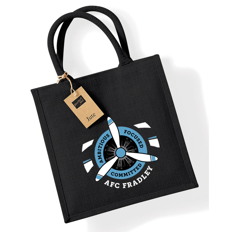 AFC Fradley Jute Shopping bag Midi Black