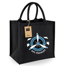 AFC Fradley Jute Shopping bag Maxi Black