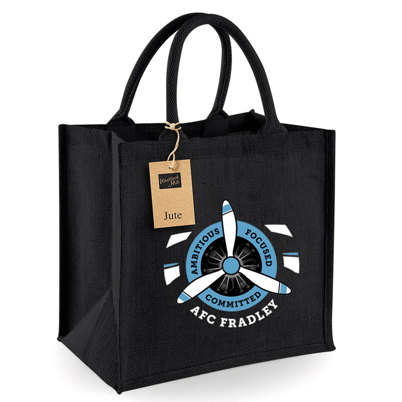 AFC Fradley Jute Shopping bag Maxi Black