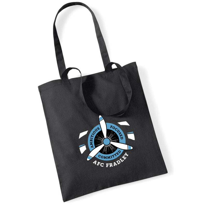 AFC Fradley Black Standard Advertising Tote Bags