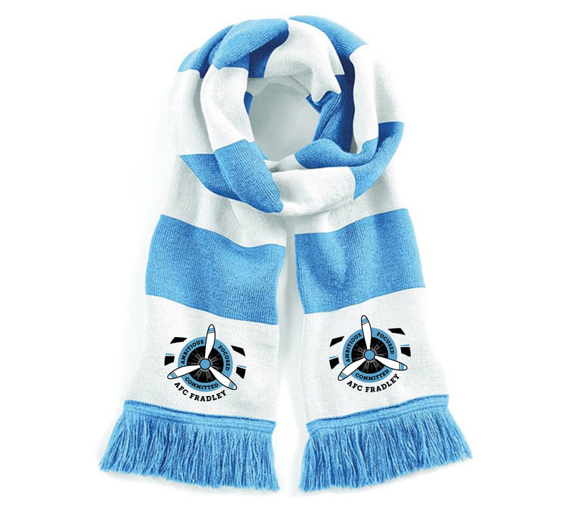 AFC Fradley FC Stadium Scarf Blue White