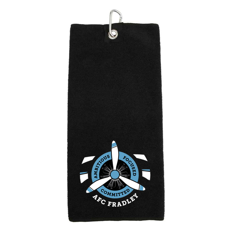 AFC Fradley Football Club Golf Towel - Black