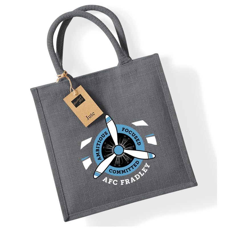 AFC Fradley Jute Shopping bag Midi Grey