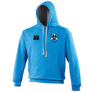 AFC Fradley Supporters Varsity Hoody Sky Blue Grey Hood - JUNIORS