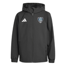 Total Control Soccer adidas Entrada 26 Hooded All-Weather Jacket black (Coaches) - Adult