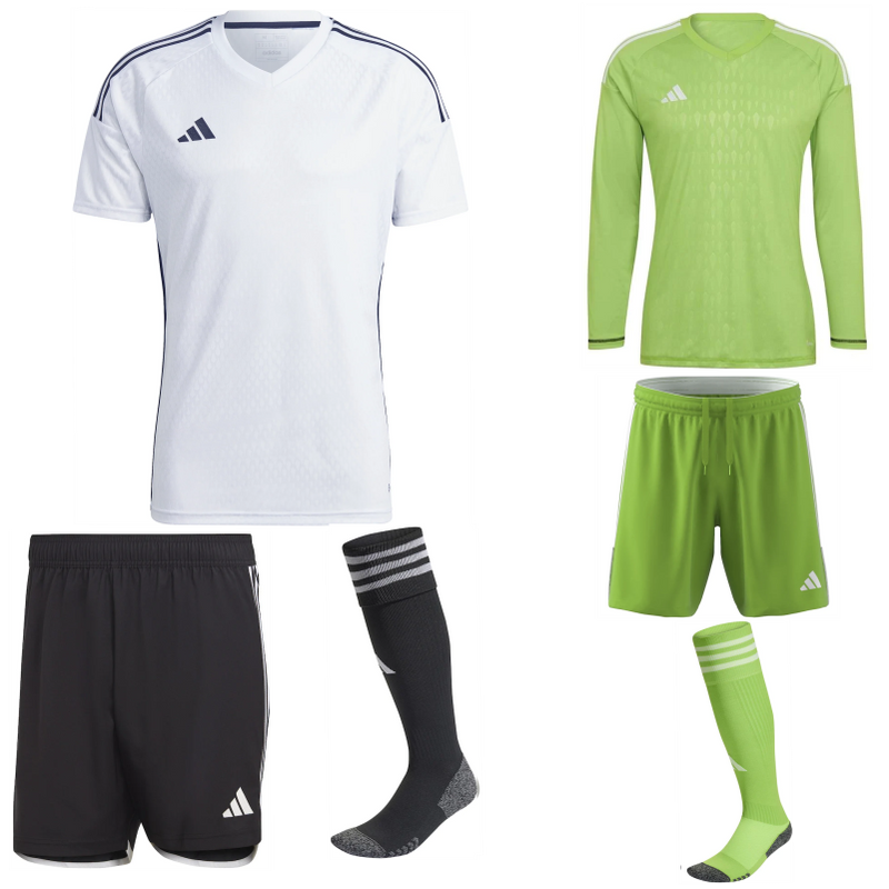 Tiro 23 Competition Match Premium SS Kit Bundle White/Black