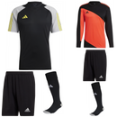 Tiro 23 Competition SS Kit Bundle Black Team Light Grey Impact Yellow