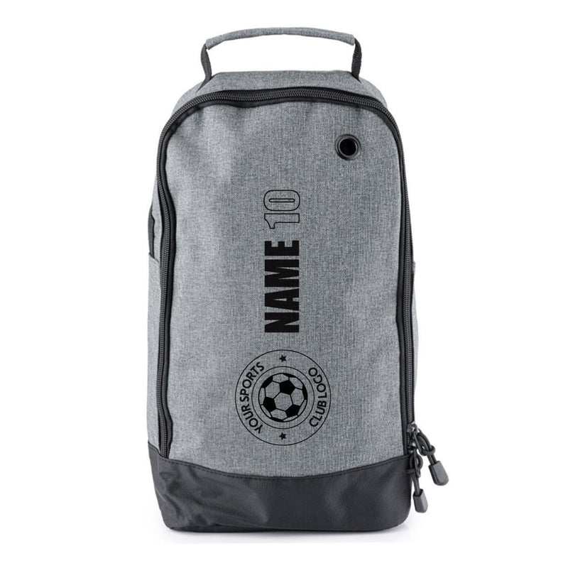 Football Boot Bags for Kids - Durable Personalized Sports Bag with Vertical Name, Custom Logo & Number