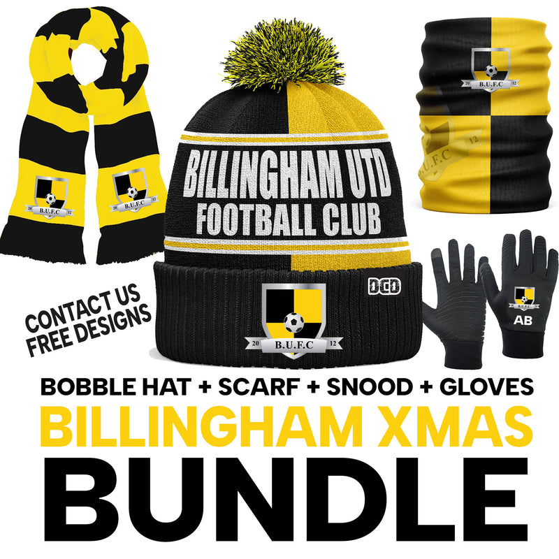 Billingham United FC XMAS BUNDLE Box - Hat Scarf Snood Gloves