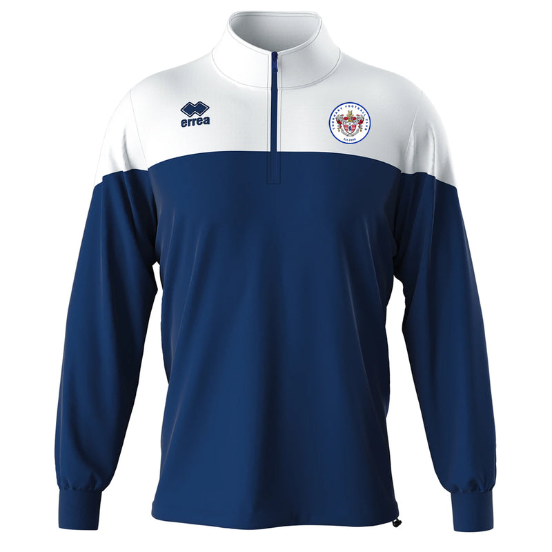 Thornaby FC Errea Blake 1/2 Zip Jacket - JUNIORS (Navy/White)