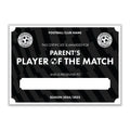 Personalised Football Club Certificates - Parent's Player Of The Match Custom Design (9 Colours)