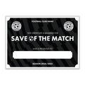 Personalised Football Club Certificates - Save Of The Match Custom Design (9 Colours)
