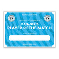 Personalised Football Club Certificates - Manager's Player Of The Match Custom Design (9 Colours)