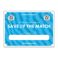 Personalised Football Club Certificates - Save Of The Match Custom Design (9 Colours)