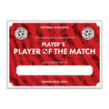 Personalised Football Club Certificates - Player's Player Of The Match Custom Design (9 Colours)