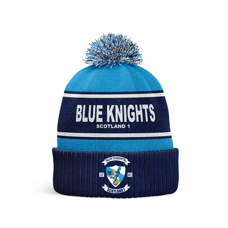 BLUE KNIGHTS SCOTLAND DARK BLUE 2023 Custom Bobble Hat - ONE SIZE