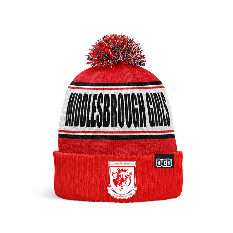 Boro Girls FC Custom Bobble Hat - ONE SIZE