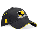 Billingham United FC CUSTOM Baseball Cap yellow trim with logo