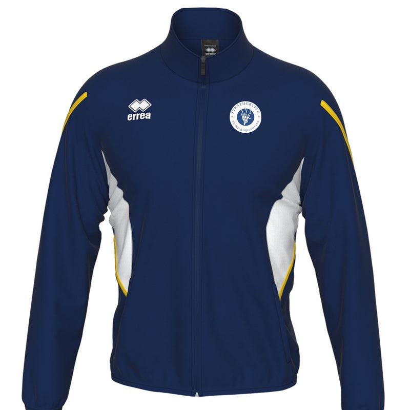 Strathgryffe Tennis Club Charles 1/2 Zip Top NAVY-YELLOW - ADULTS