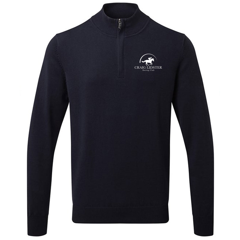 Craig Lidster Racing Club Smart Navy Half Zip Jumper - ADULTS AQ048