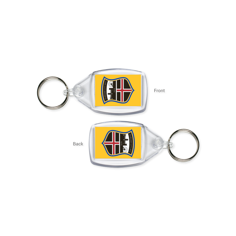 Durham City FC CUSTOM Keyring - yellow