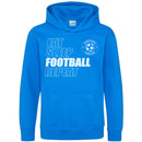 Personalized Football Player Team Kids/Adult Hoodies - Eat Sleep Football Repeat