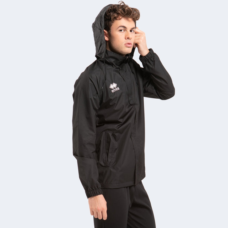 Horden FC Syun Errea Black Rain Coat - JUNIORS
