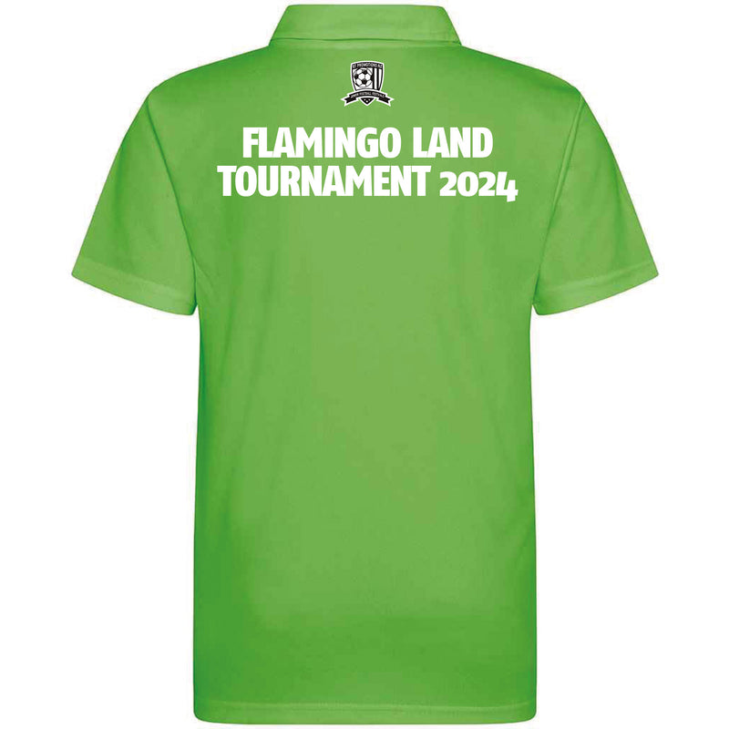 Flamingo Land Tournament 2024 Presentation Polo - Lime Green