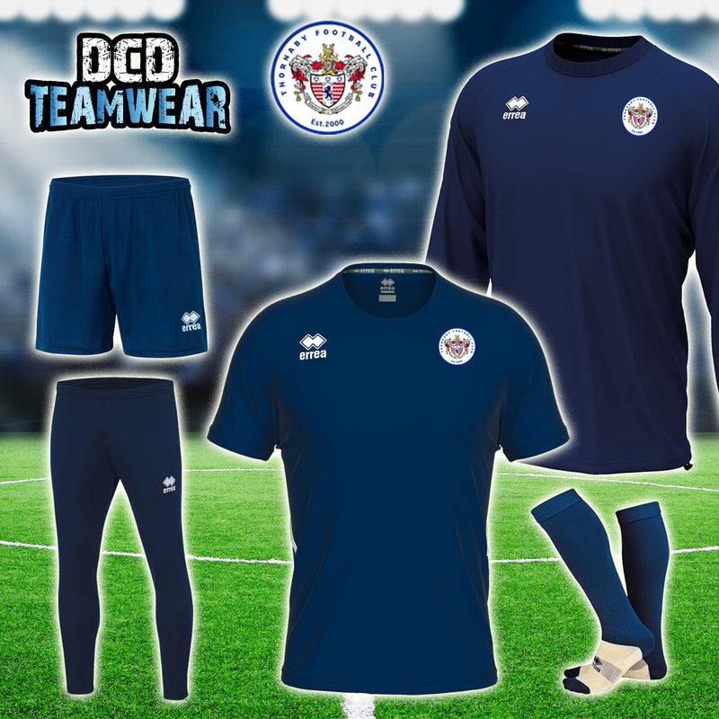 Thornaby FC Errea Full Playing Bundle - JUNIOR (Navy)