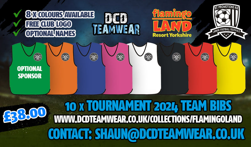 Flamingo Land Tournament 2024 Team Bibs