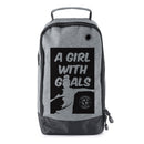 Football Boot Bags for Kids - Girl with Goals - Durable Personalized Sports Bag with Custom Logo