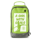 Football Boot Bags for Kids - Girl with Goals - Durable Personalized Sports Bag with Custom Logo