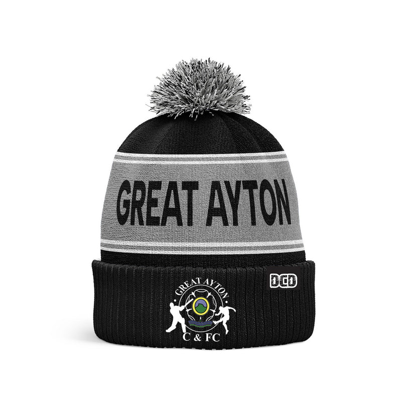 GREAT-AYTON Custom BLUE Bobble Hat - ONE-SIZE