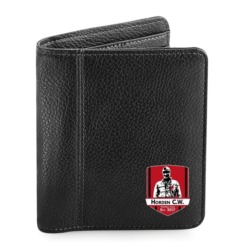 Personalised Horden Community Welfare FC Thick Wallet - Black