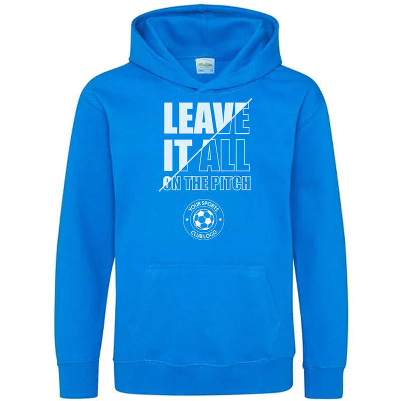 Personalized Football Player Team Kids/Adult Hoodies - Leave It All On The Pitch