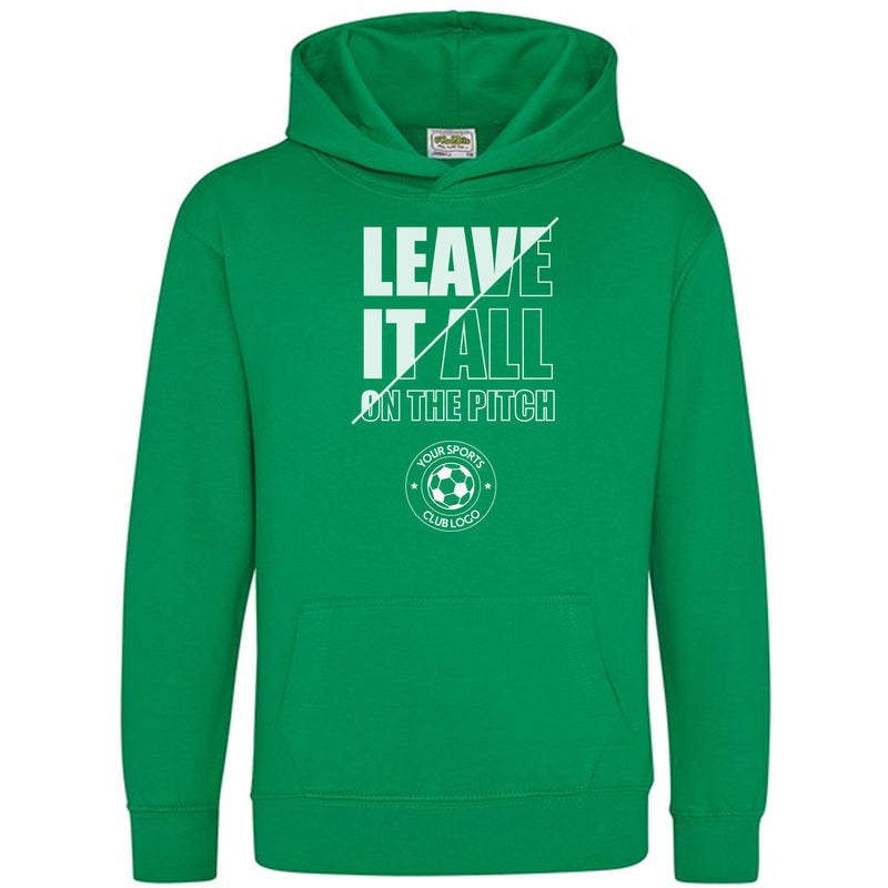 Personalized Football Player Team Kids/Adult Hoodies - Leave It All On The Pitch
