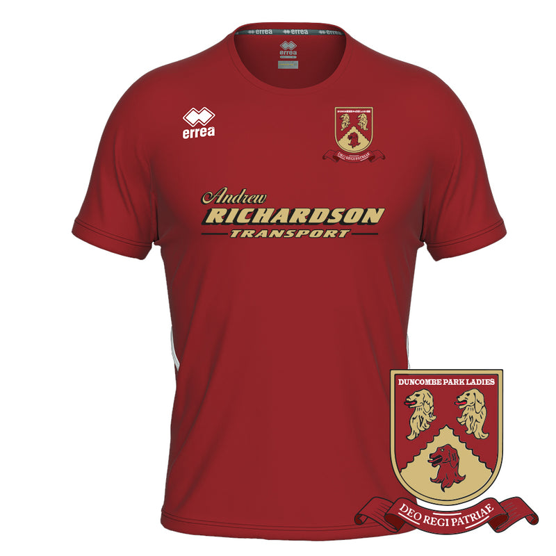 Duncombe Park Ladies FC Errea Marvin MATCH Shirt ADULTS with sponsor