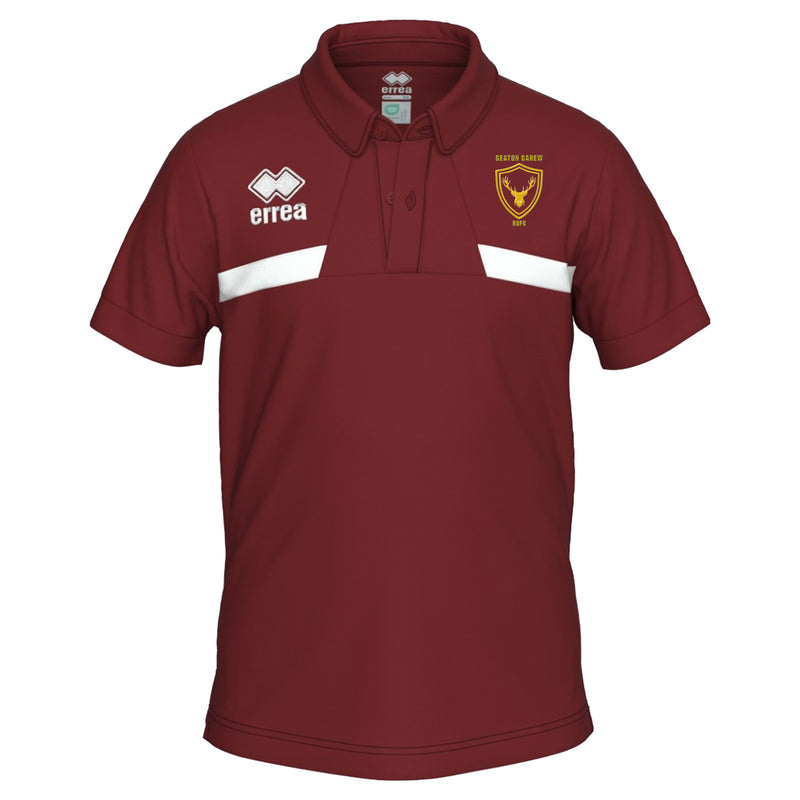 Seaton Carew Rugby (SCRUFS) Errea Melvin Polo Shirt - ADULT (Burgundy)