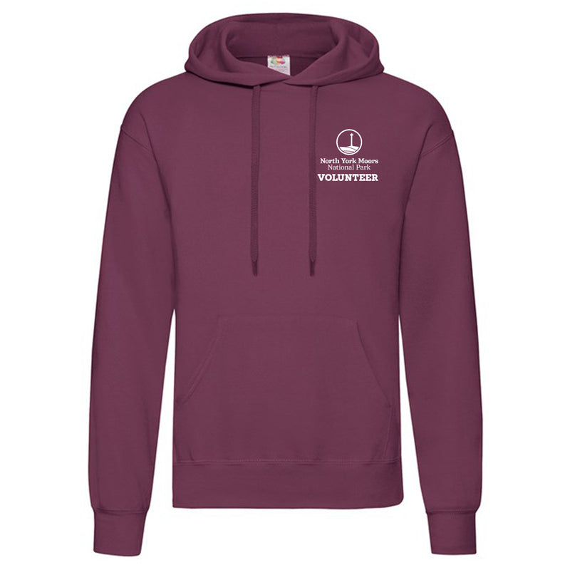 North York Moors National Park Volunteer Burgundy Mens Hoody SS224