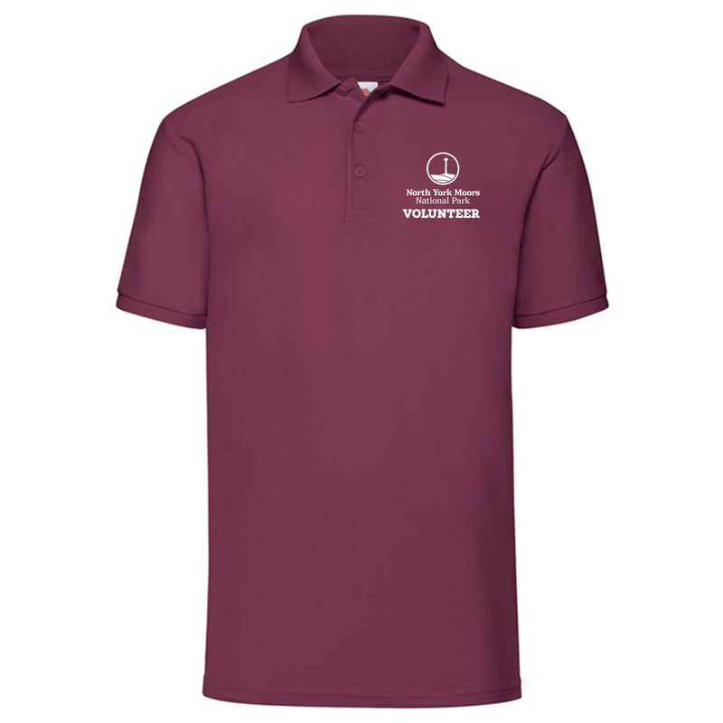 North York Moors National Park Volunteer Burgundy Mens Polo SS255