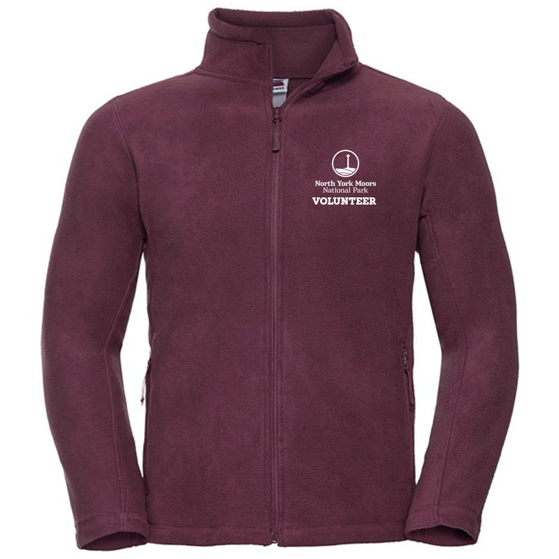 North York Moors National Park Volunteer Burgundy Mens Fleece 8700M