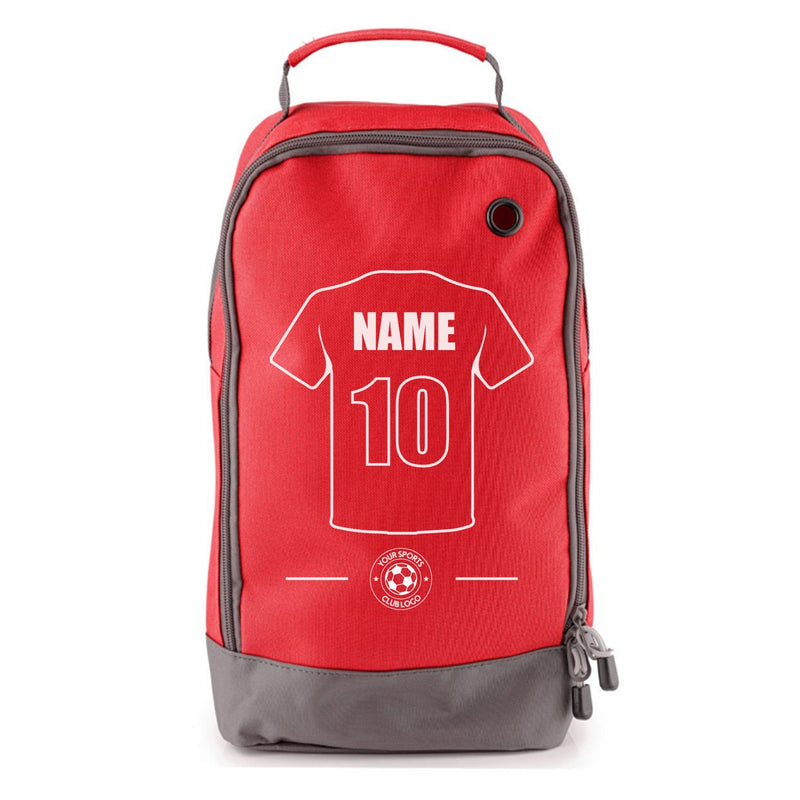 Football Boot Bags for Kids - Durable Personalized Sports Bag with Shirt Name & Number