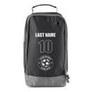 Football Boot Bags for Kids - Durable Personalized Sports Bag with Horizontal Name, Custom Logo & Number