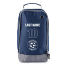 Football Boot Bags for Kids - Durable Personalized Sports Bag with Horizontal Name, Custom Logo & Number